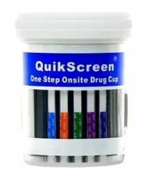 QuickScreen 12 panel drug test cup