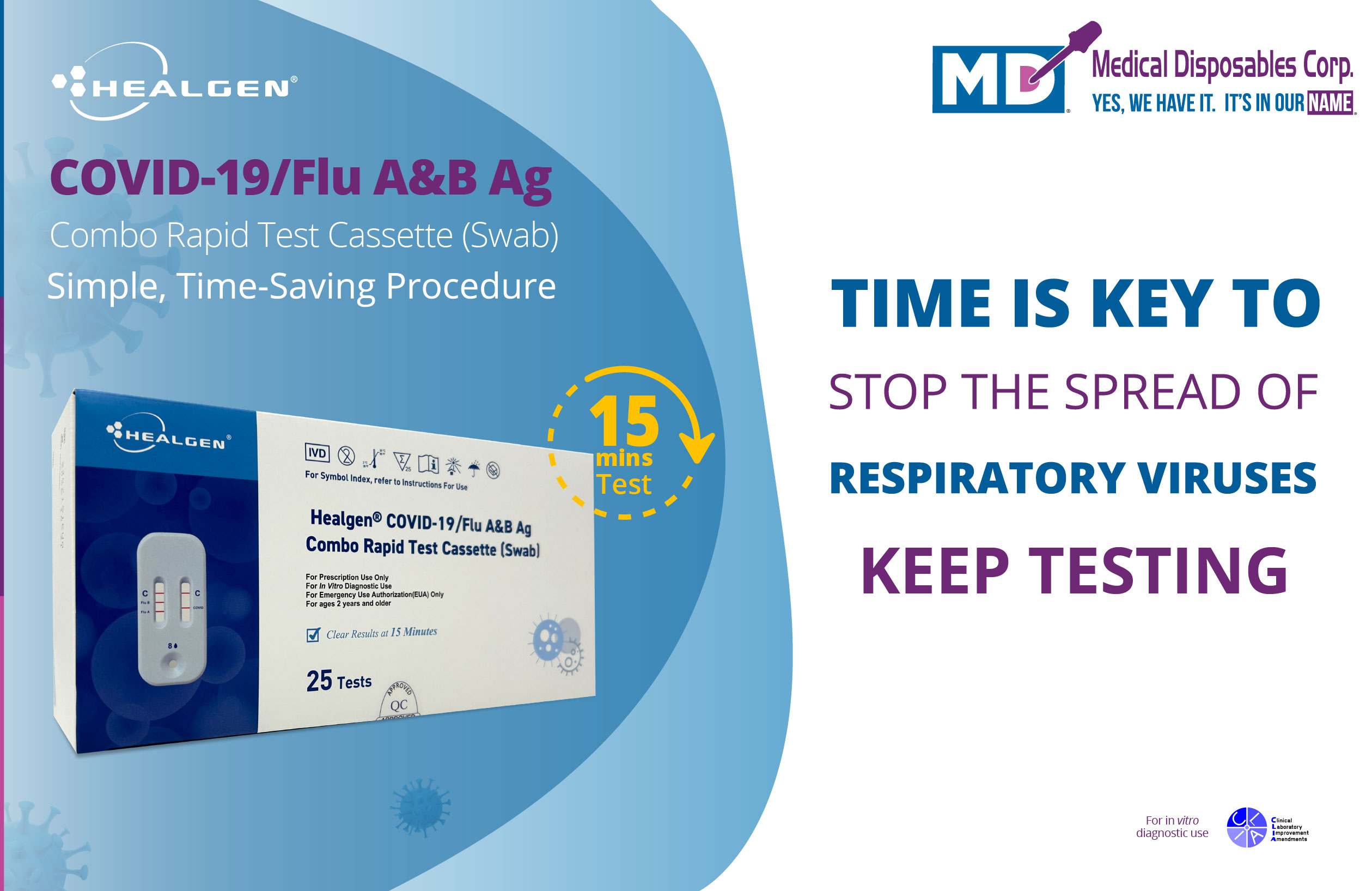 Healgen COVID-19/Flu A&B Antigen Test